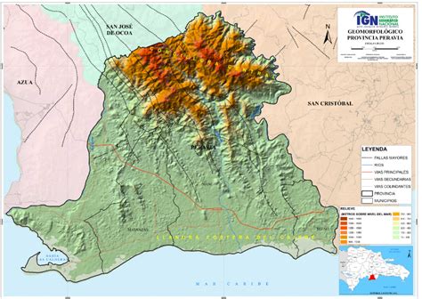 Mapa Geomorfológico Provincia Peravia Infraestructura De Datos