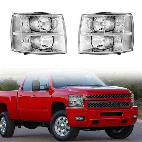 Clear Headlights Headlamps Leftright For 2007 2014 Chevy Silverado