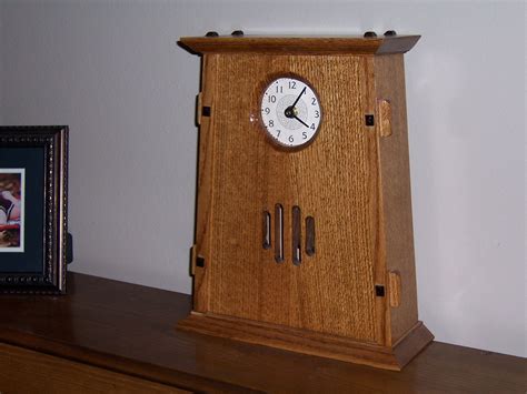 Handmade Mantle Clock By Bungalow White Oak Furniture