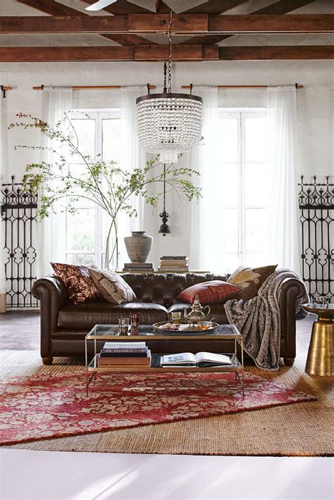 Stunning Global Bohemian Living Room Decors Idea 19 | Pottery barn