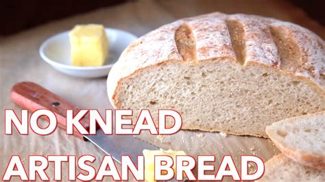 How To Make Crusty No Knead Artisan Bread Natashas Kitchen Youtube