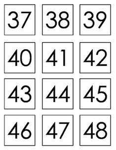 Click on the thumbnails to get a larger, printable version. Printable Numbers 1-30 | Numbers 1-30 | Numbers kindergarten, Numbers preschool, Number chart