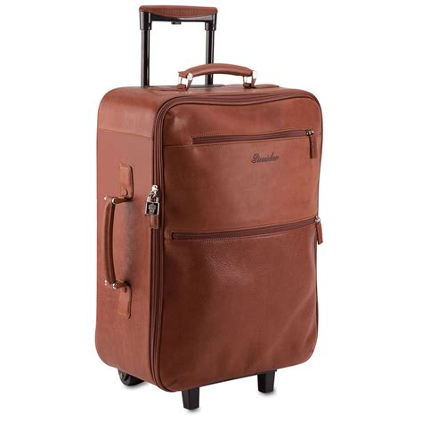 Pineider Country Leather Trolley Luggage Bag