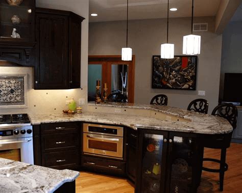 Amazing Curved Kitchen Island And Countertop Design Ideas The