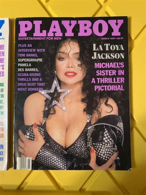 Playboy Magazine March La Toya Jackson Michael Jackson Thriller