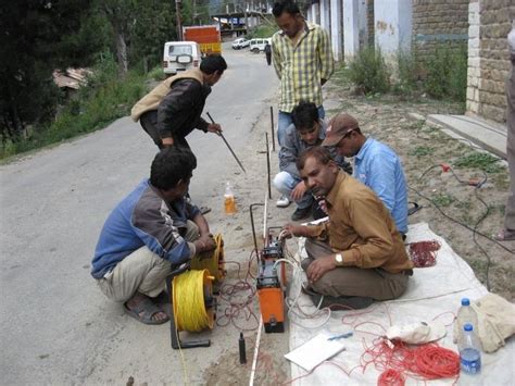 Electrical resistivity methods measure the bulk resistivity of the subsurface as do electromagnetic methods. Photograph 2: Electrical Resistivity Survey in Progress at ...