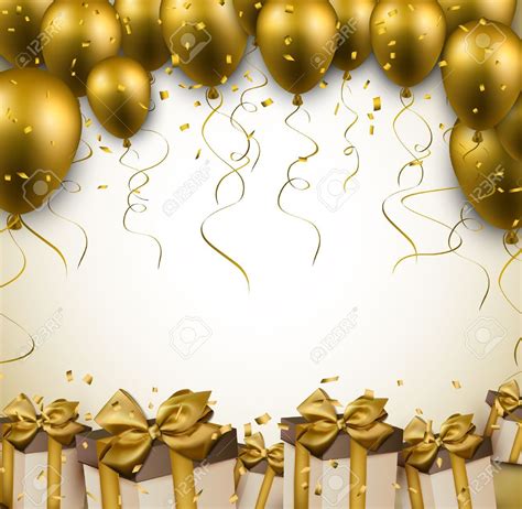 Celebration Gold Background For Birthday Turystawlaczkach