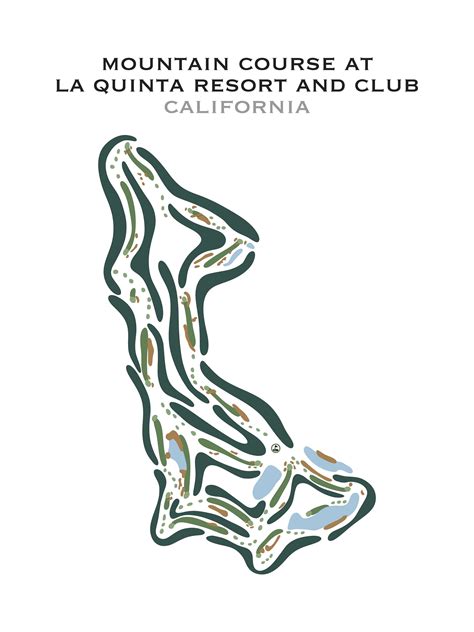 Mountain Course At La Quinta Resort And Club Ca Golf Course Map Home