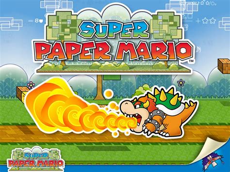 Super Paper Mariobowser All Paper Mario 64 Wallpaper