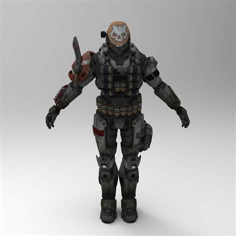 Emile Halo Reach Noble 6 Team Armor Wearable Template For Eva Etsy