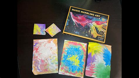 Unboxing And Review Of Magic Marble Art Kit From Amazon Simple Fun