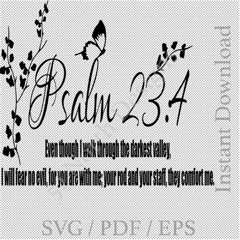 Psalm 234 Bible Verse Quote Svg Cricut Craft Design Vinyl Etsy