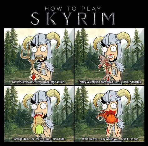 Skyrim Funny Skyrim Memes Skyrim Comic