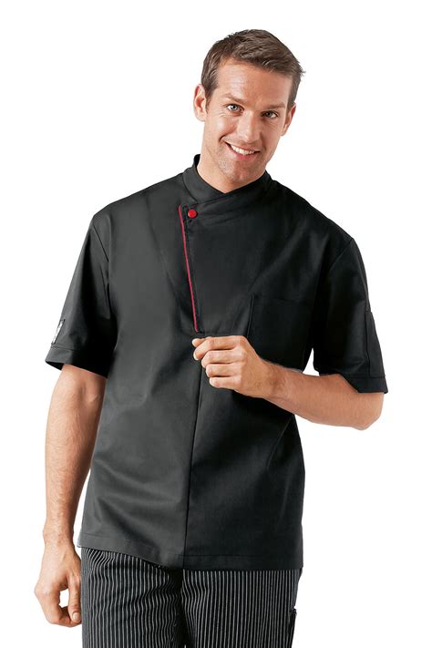 Preparamos #chaquetillas para #chef con tejidos muy transpirables y totalmente personalizadas. CHAQUETILLAS DE COCINA DALLYS NEGRO