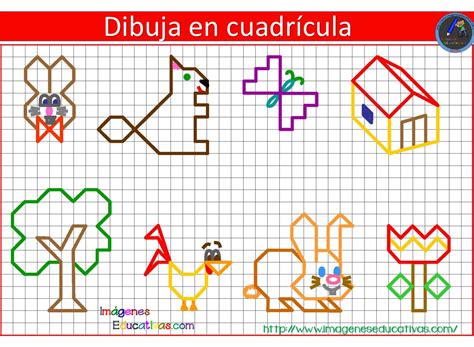 Dibujos con cuadrícula para niños 5 Imagenes Educativas