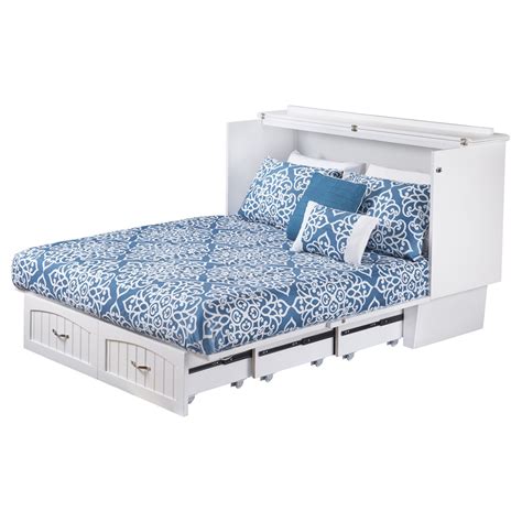 What will you do with more space? Nantucket Queen Murphy Bed Chest - 1 Drawer | DCG Stores