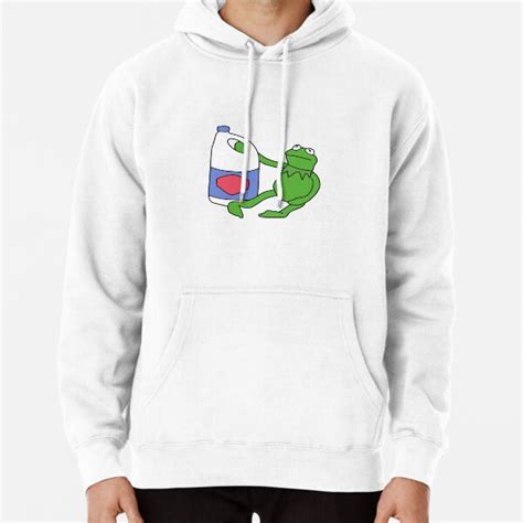 Kermit With Bleach Pullover Hoodie For Sale By Drayziken Redbubble