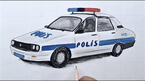 polis araba çizimi