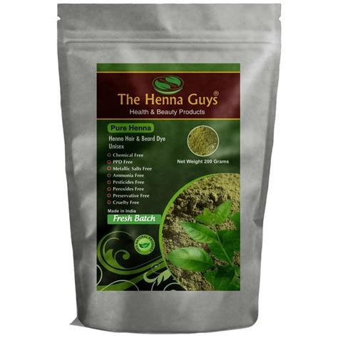 The Henna Guys 100 Pure And Natural Henna Powder For Hair Dyecolor