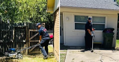 Mansfield Firefighters Finish Mowing Lawn For Woman Who Collapsed From Heat Cbs Texas
