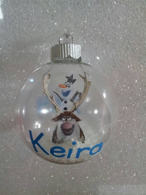 Frozen Olaf And Sven Floating Christmas Ornament By Kikiskornersc