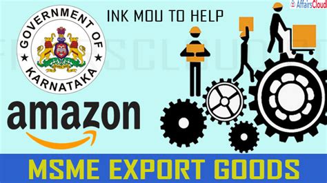 Karnataka Govt Signs Mou With Amazon India To Boost E Commerce Exports