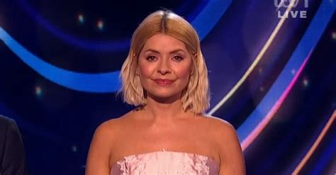 dancing on ice holly willoughby s dress has fans all making the same joke uk daily news