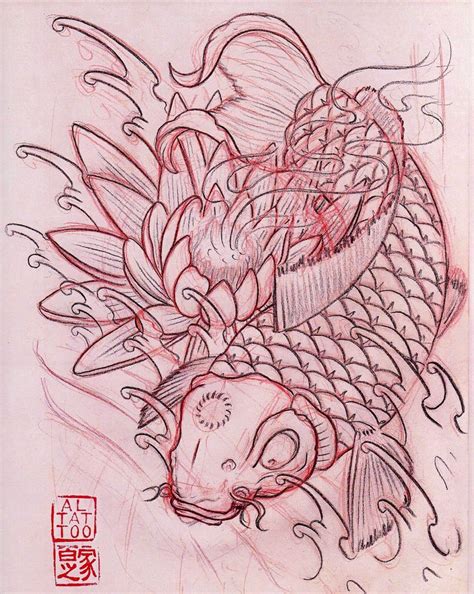 Pin by Piotr Goduń on Ryby Koi Sketch book Sailboat tattoo Oriental