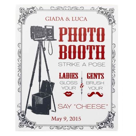 Personalized Vintage Photo Booth Sign Photo Booth Sign Vintage Photo