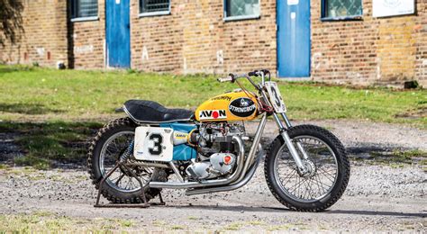 The Only Surviving Factory Built Custom Triumph Strongbow Flat Tracker