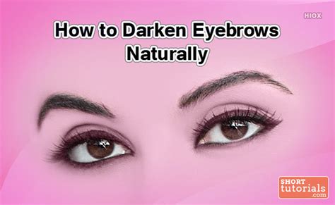 They do not make the appearance attractive.read more at how to get you can do it at your home or do it in a salon. How To Darken Eyebrows Naturally