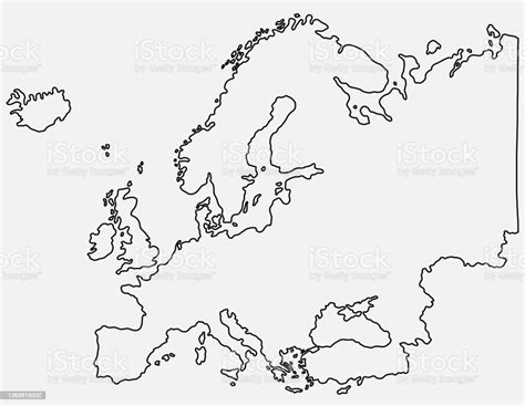 Doodle Freehand Drawing Of Europe Map Stock Illustration Download