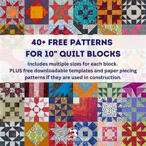 40 Free Patterns For 10 Inch Quilt Blocks Don T Neglect Your Stash
