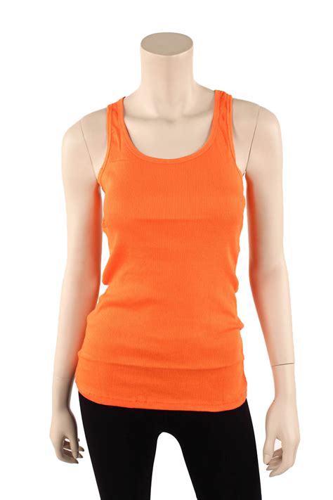 Womens Tank Top Cotton Heavy Weight Ribbed A Shirt Basic Workout S