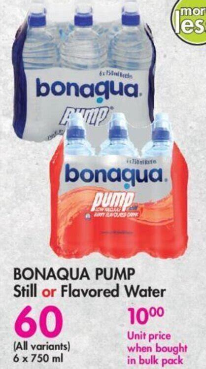 Bonaqua Pump Still Or Flavored Water Offer At Makro