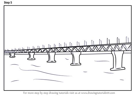 How To Draw Padma Bridge Bridges Step By Step