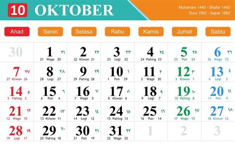 Kalender Bulan Oktober 2022 Dan Hari Peringatannya Enkosacom Images