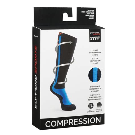 Unipression Sports Socks Black And Blue Supporo