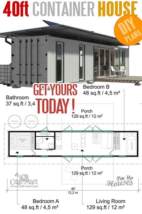 Diy House Plans Small House Plans House Floor Plans Cargo Container