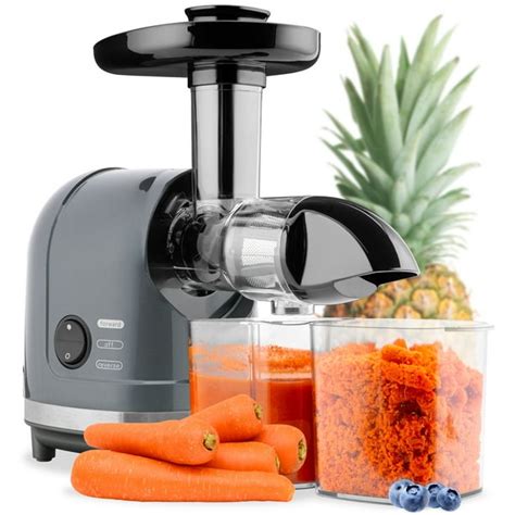 Best Choice Products 150w Horizontal Slow Masticating Juicer In Gray Cold Press Extractor W