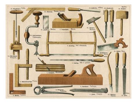 Maybe you would like to learn more about one of these? 'Tools Used in Carpentry and Joinery' Giclee Print ...