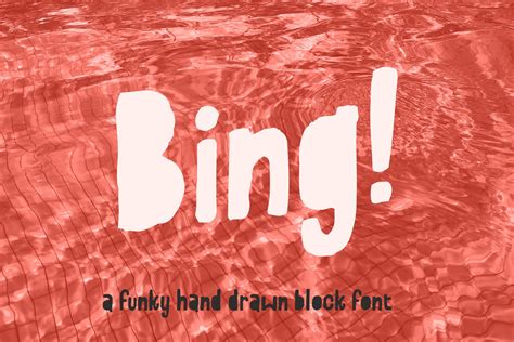 Bing A Hand Drawn Block Font Stunning Display Fonts ~ Creative Market