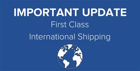 To the majority of destinations. First Class International Changes for Large Envelopes/Flats