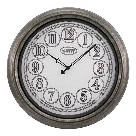 La Crosse Clock 403 3246 18 Inch Indooroutdoor Lux Lighted Dial Wall