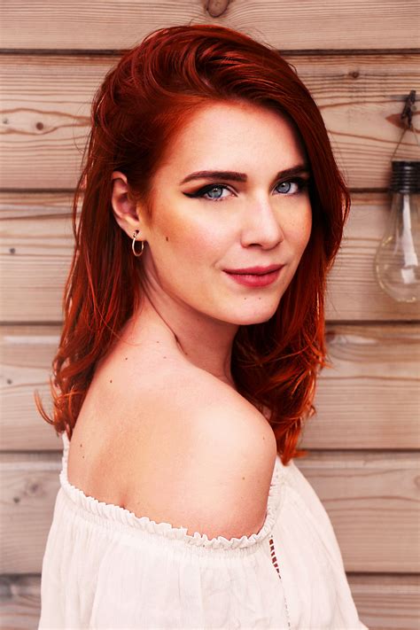 Beautiful Red Haired Woman Posing Free Image Download