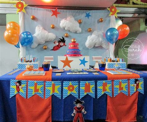 Dragon Ball Birthday Party Ideas Photo 1 Of 13 Ball Birthday