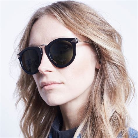 Karen Walker Harvest Sunglasses Black Gold