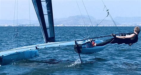 Racing Catamaran Built Of Composites Keel To Masthead Including The