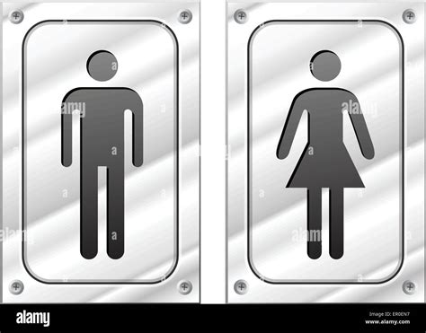 Male Female Toilet Stock Vector Images Alamy