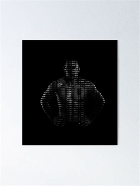 Text Portrait Of George Rush St Pierre Poster By Scarspace